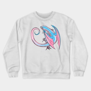 Transgender Pride Dragon Crewneck Sweatshirt